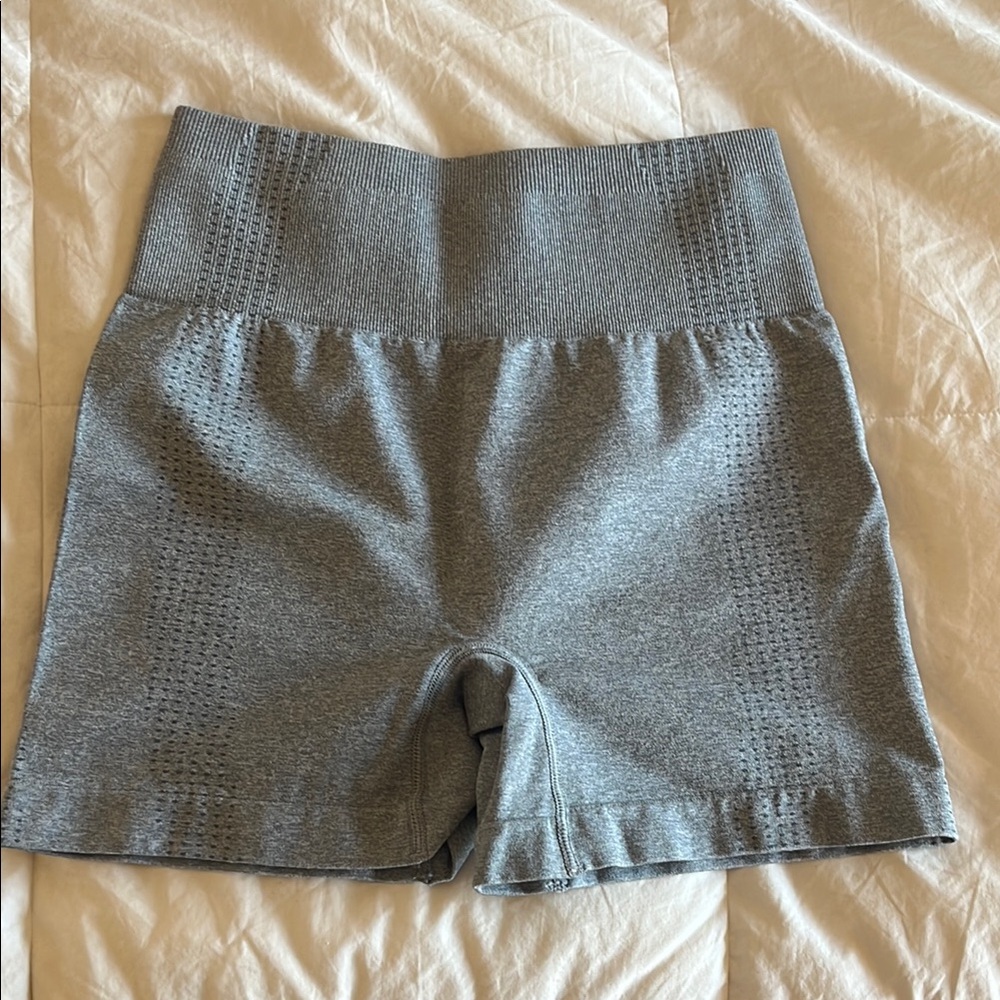 Gray Women's High-Waisted Shorts